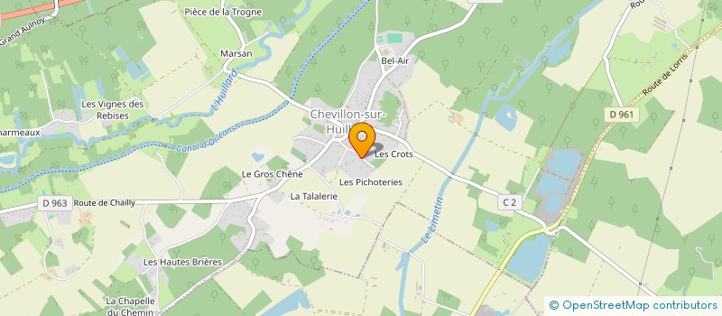 localisation de l'entreprise MONSIEUR YANIS TREMBLAY  CHEVILLON-SUR-HUILLARD