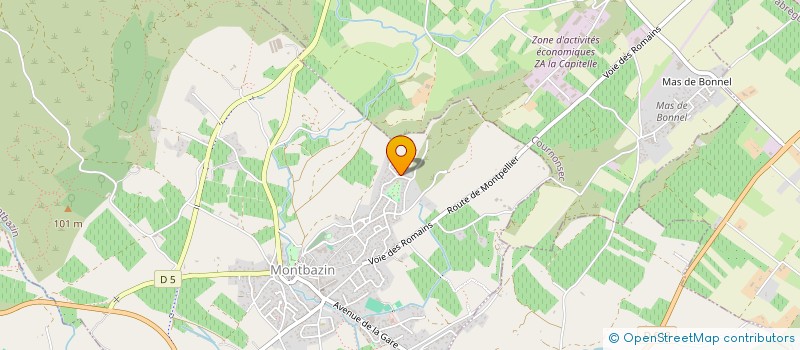 localisation de l'entreprise MONSIEUR YANIS VINOT  MONTBAZIN