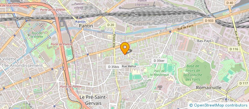 localisation de l'entreprise MONSIEUR YANIS YAHIAOUI  PANTIN