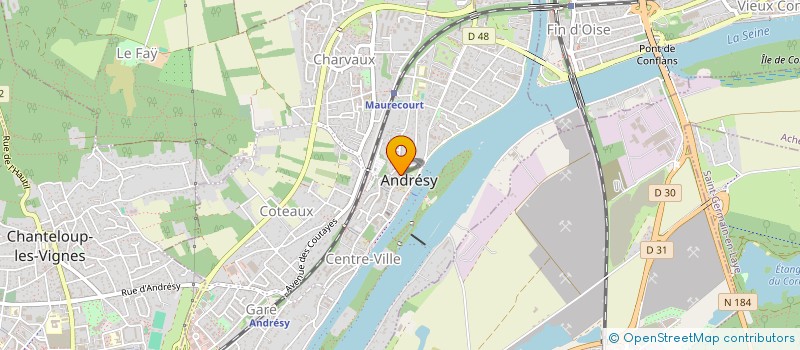 localisation de l'entreprise MONSIEUR YANIS YAHIAOUI  ANDRESY