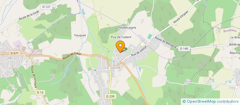 localisation de l'entreprise MONSIEUR YANIS ZENAGUI  LA SAUVE