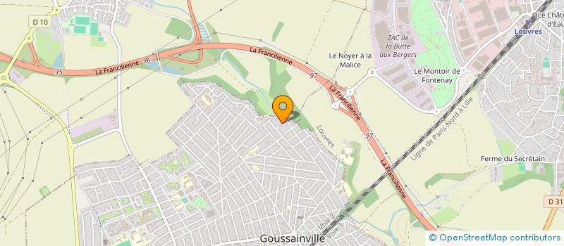 localisation de l'entreprise MONSIEUR YANIS ZERMANE  GOUSSAINVILLE