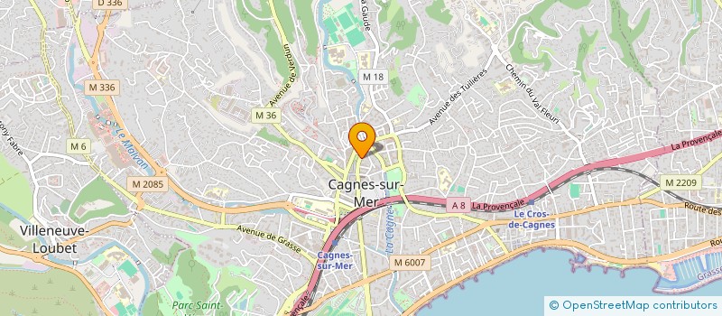 localisation de l'entreprise MONSIEUR YANIS ZGAREN à CAGNES-SUR-MER