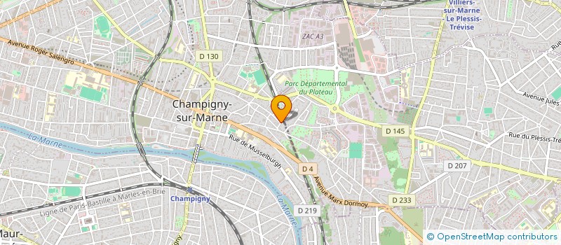 localisation de l'entreprise MONSIEUR YANISS MOUALEK à CHAMPIGNY-SUR-MARNE