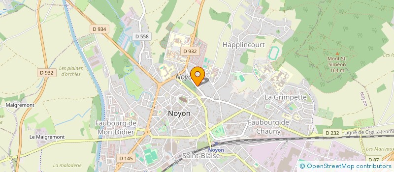 localisation de l'entreprise MONSIEUR YANISS NAJINI  NOYON