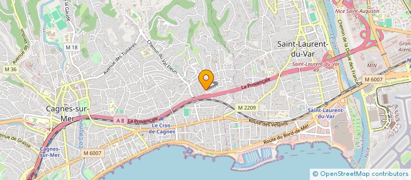 localisation de l'entreprise MONSIEUR YANISSE BELAOUINAT à CAGNES-SUR-MER