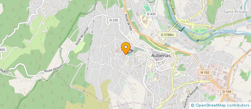localisation de l'entreprise MONSIEUR YANISSE MAADADI à AUBENAS