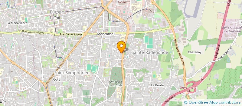 localisation de l'entreprise MONSIEUR YANN AKAKPO  TOURS