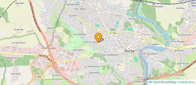 localisation de l'entreprise MONSIEUR YANN ALEXANDRE à AURAY