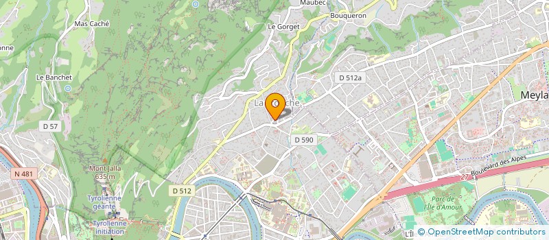 localisation de l'entreprise MONSIEUR YANN ALLALI LOBET  LA TRONCHE