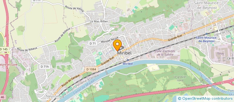 localisation de l'entreprise MONSIEUR YANN AMYOT à MIRIBEL