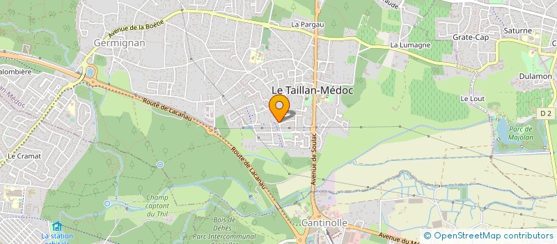 localisation de l'entreprise MONSIEUR YANN AUBERT  LE TAILLAN-MEDOC