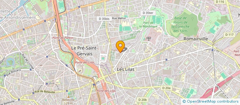 localisation de l'entreprise MONSIEUR YANN AUBRY  LES LILAS