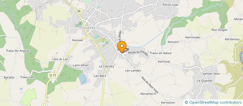 localisation de l'entreprise MONSIEUR YANN AUDREN à PLOUEZEC