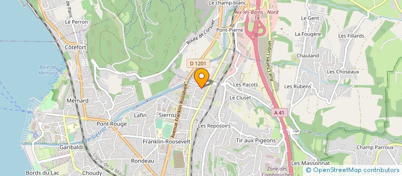 localisation de l'entreprise MONSIEUR YANN AUDUBERT à AIX-LES-BAINS