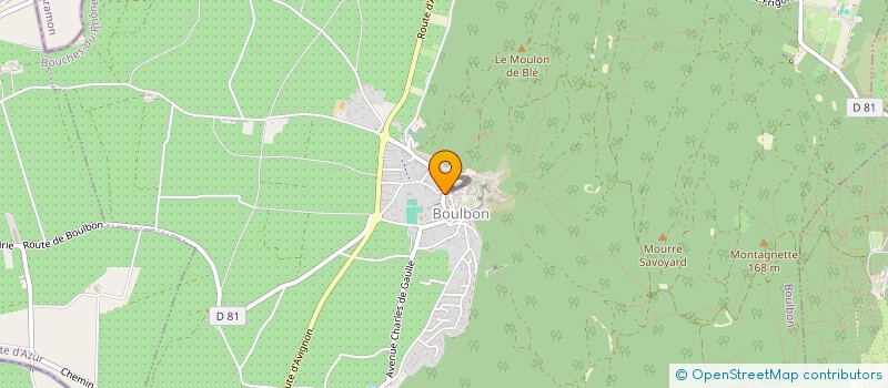 localisation de l'entreprise MONSIEUR YANN AYME  BOULBON