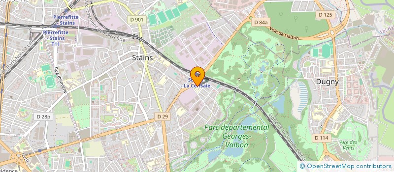 localisation de l'entreprise MONSIEUR YANN BAPTISTIN  STAINS