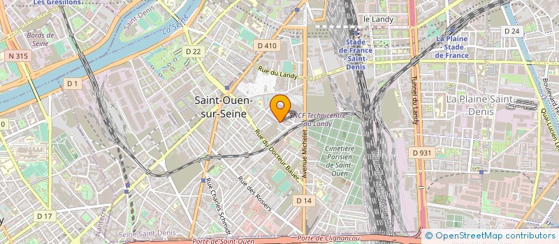localisation de l'entreprise MONSIEUR YANN BARBELLION à SAINT-OUEN-SUR-SEINE