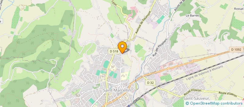 localisation de l'entreprise MONSIEUR YANN BARDOT  SAINT-MARCELLIN