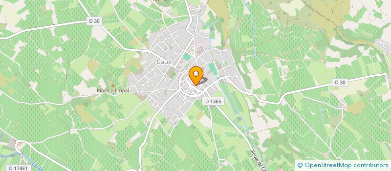 localisation de l'entreprise MONSIEUR YANN BARRAL  CAUX