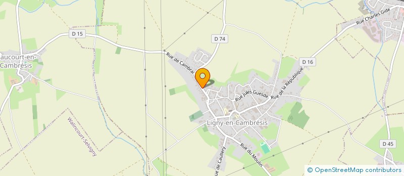 localisation de l'entreprise MONSIEUR YANN BARRE  LIGNY-EN-CAMBRESIS