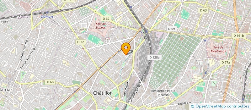 localisation de l'entreprise MONSIEUR YANN BARRENAS  CHATILLON