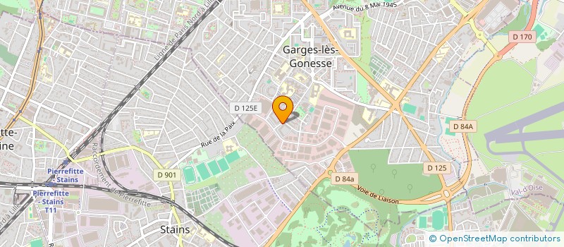 localisation de l'entreprise MONSIEUR YANN BATTET  GARGES-LES-GONESSE