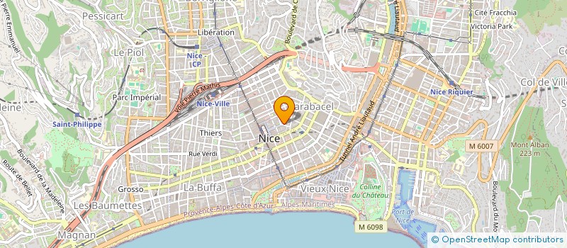localisation de l'entreprise MONSIEUR YANN BAUDET à NICE