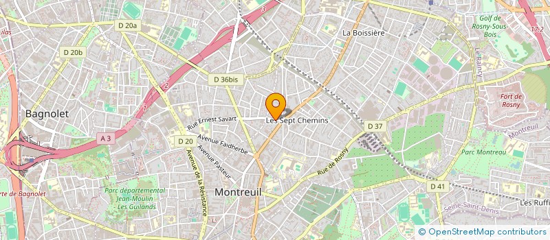 localisation de l'entreprise MONSIEUR YANN BEAUVINON-PETITJEAN à MONTREUIL