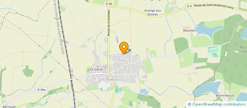 localisation de l'entreprise MONSIEUR YANN BELIN  CIVRIEUX