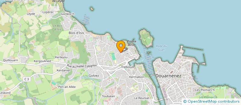 localisation de l'entreprise MONSIEUR YANN BELLANDE  DOUARNENEZ