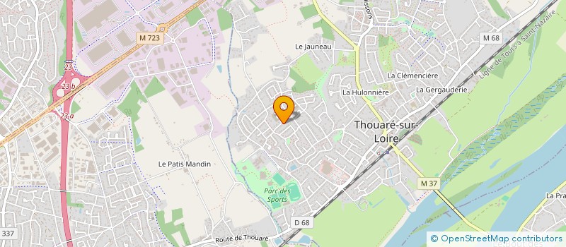 localisation de l'entreprise MONSIEUR YANN BELLEGUIC à THOUARE-SUR-LOIRE