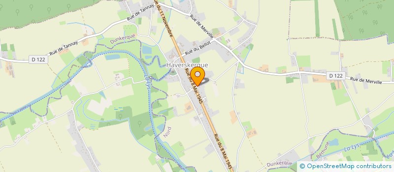 localisation de l'entreprise MONSIEUR YANN BELLENGIER  HAVERSKERQUE