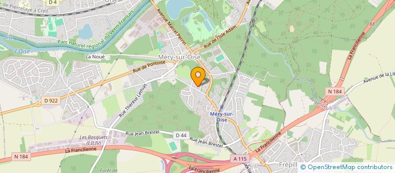 localisation de l'entreprise MONSIEUR YANN BENAMER  MERY-SUR-OISE