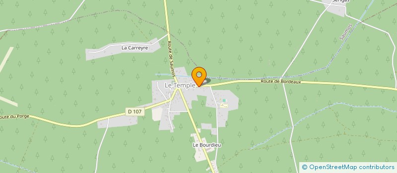 localisation de l'entreprise MONSIEUR YANN BERGER  LE TEMPLE