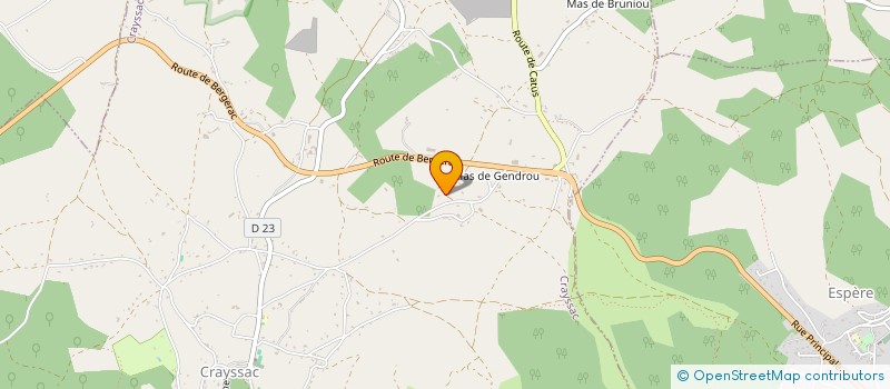 localisation de l'entreprise MONSIEUR YANN BERGUES à CRAYSSAC