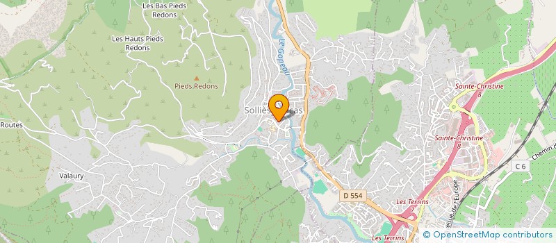 localisation de l'entreprise MONSIEUR YANN BERNARDOUX  SOLLIES-TOUCAS