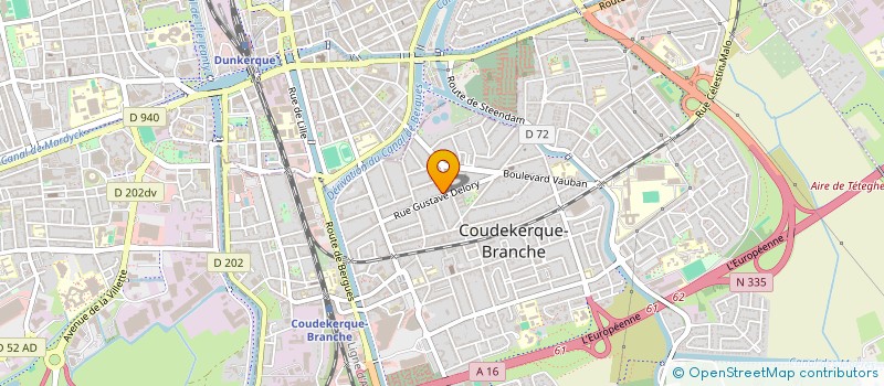 localisation de l'entreprise MONSIEUR YANN BERTHELOT  COUDEKERQUE-BRANCHE