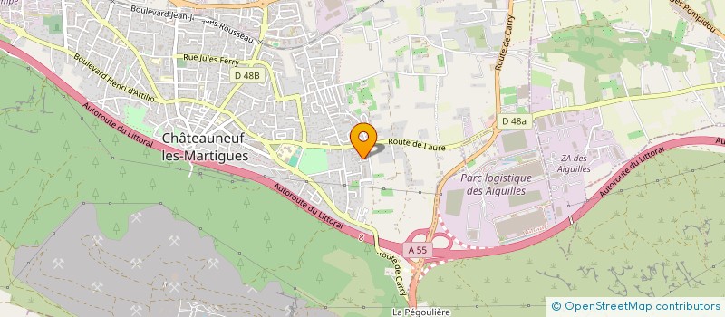 localisation de l'entreprise MONSIEUR YANN BERTOLOTTO à CHATEAUNEUF-LES-MARTIGUES