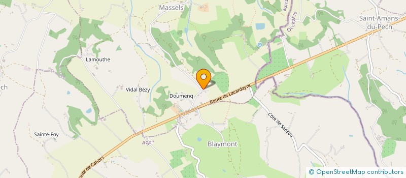 localisation de l'entreprise MONSIEUR YANN BESSA  MASSELS