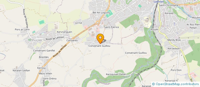 localisation de l'entreprise MONSIEUR YANN BEUVANT  PLOULEC'H