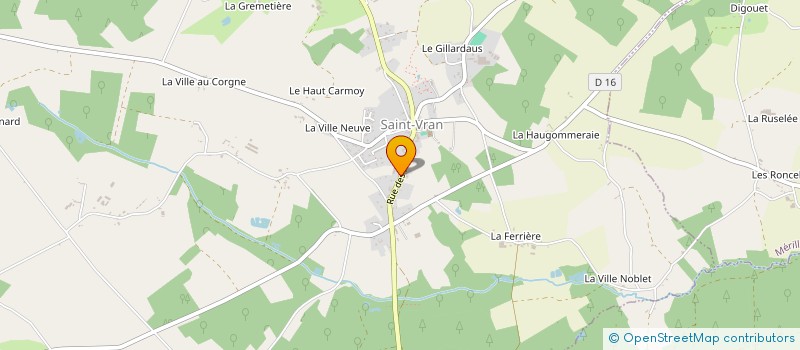 localisation de l'entreprise MONSIEUR YANN BIGEON  SAINT-VRAN