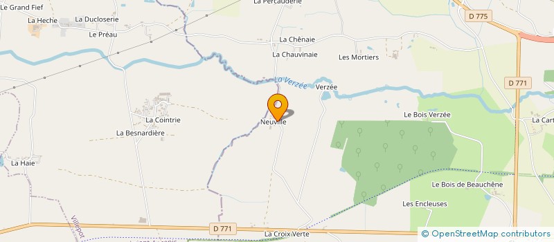 localisation de l'entreprise MONSIEUR YANN BINET  OMBREE D'ANJOU