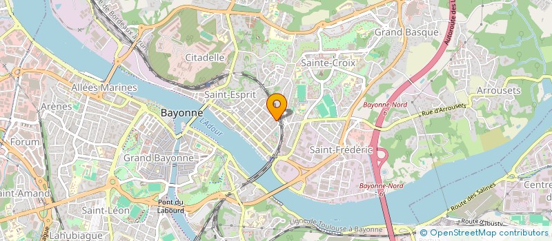 localisation de l'entreprise MONSIEUR YANN BOISNARD  BAYONNE