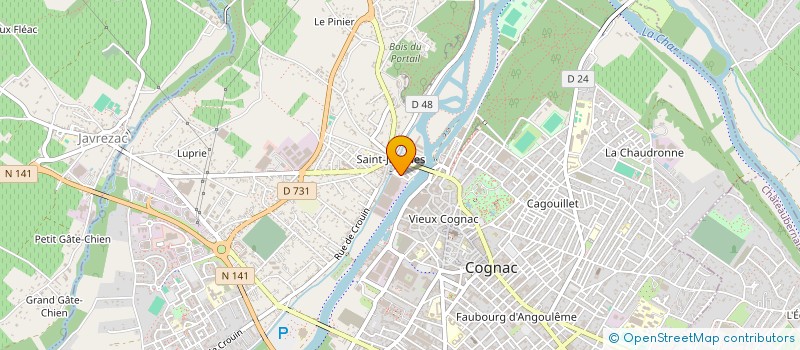 localisation de l'entreprise MONSIEUR YANN BOISSON à COGNAC