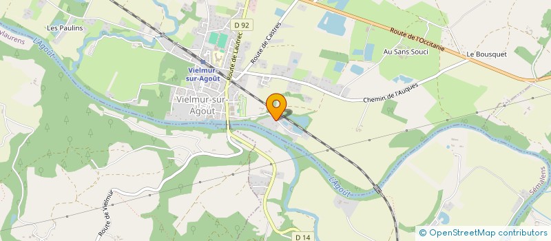 localisation de l'entreprise MONSIEUR YANN BONNAFOUS  VIELMUR-SUR-AGOUT