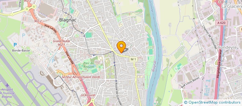 localisation de l'entreprise MONSIEUR YANN BONNEFOND à BLAGNAC