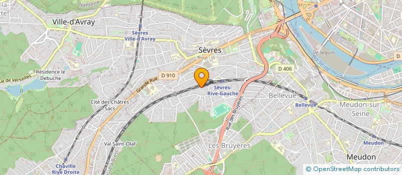 localisation de l'entreprise MONSIEUR YANN BONNET à SEVRES