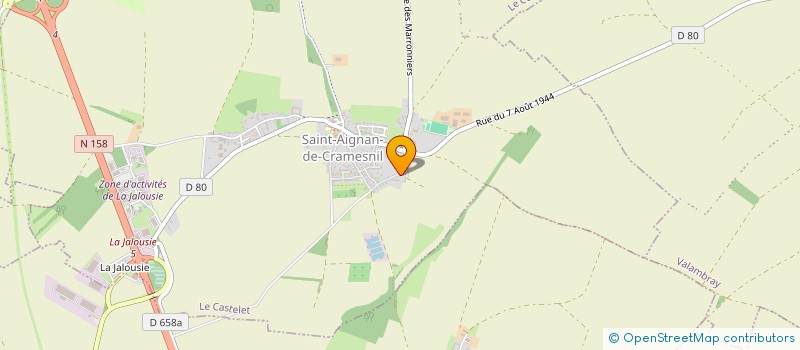 localisation de l'entreprise MONSIEUR YANN BOULARD  LE CASTELET