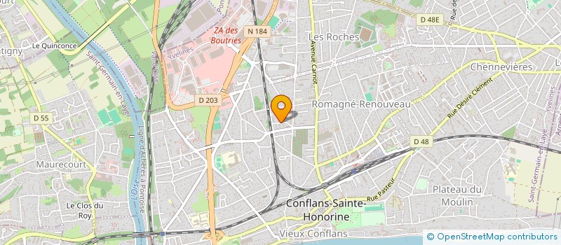 localisation de l'entreprise MONSIEUR YANN BOURGOIN  CONFLANS-SAINTE-HONORINE